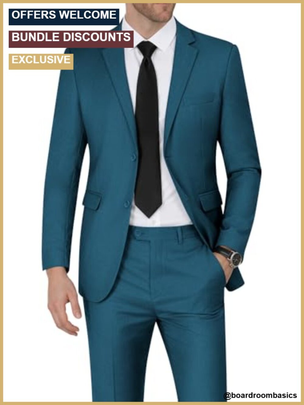 Slim Fit 2 Piece Suit Set Two Button Notched Lapel Wedding Prom Tuxedo